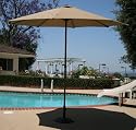 Ace Evert Market Umbrella 8011S, 9 ft, Polyester, Khaki