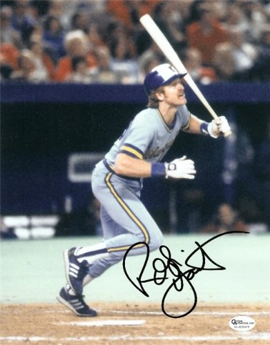 Robin Yount Autographed/Hand Signed Milwaukee Brewers 8x10 Photo