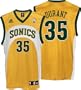 Kevin Durant Jersey: adidas Gold Replica #35 Seattle Sonics Jersey