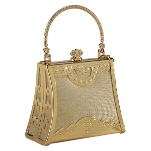 Coloriffics Handbags Small Silver Frame with Rhinestone