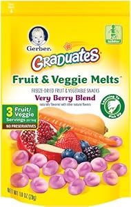 Gerber Graduates Fruit and Veggie, Melts Very Berry Blend, 1 Ounce (Pack of 7)