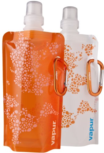 Vapur Funsize 2-Pack 0.4 Litres Anti-Bottle (Orange)
