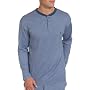 Nautica Men's Houndstooth Yarn Dyed Knit Long Sleeve Henley