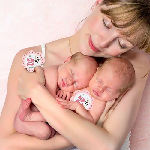 Baby Monthly Stickers Girl - place on onesies or on baby clothing