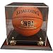 Caseworks Zenith Basketball Display Case in Mahogany Frame