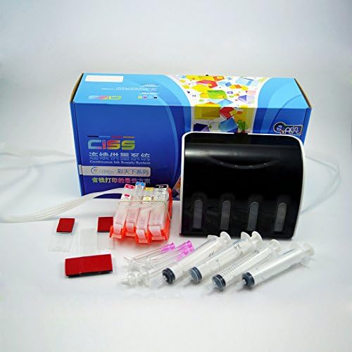 Inksky CISS CIS Continuous ink system FOR HP cartridge HP 920BLACK/CYAN/MAGENTA/YELLOW 4PCS FOR HP Printer models:Officejet 6000 6000A 6500 6500A 7000 7000A 7500 7500A