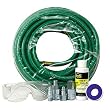 Hitachi 19700 3/8" x 50' Rubber Pneumatic Air Hose Kit with Industrial Fittings, Tool Oil & Teflon Tape
