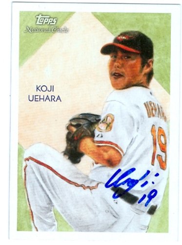 Koji Uehara Autographed/Hand Signed Baseball Card (Baltimore Orioles) 2010 Topps Diamond Stars #177