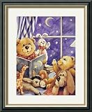 Teddy Bear Storytime Framed Art Print by Jerianne van Dijk,18.5 in. x 22.5 in. Framed