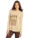 Jolt Juniors Owl Sweater, Beige, Medium