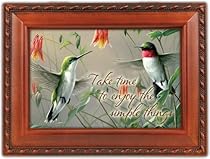 Hummingbirds Woodgrain Music Box Plays Wind Beneath Wings Hummingbirds Woodgrain Music Box Plays Wind Beneath Wings