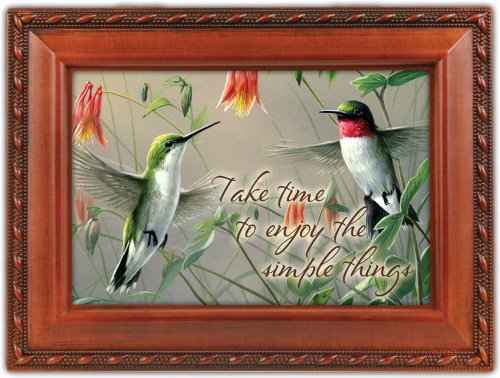 Hummingbirds Woodgrain Music Box Plays Wind Beneath Wings Hummingbirds Woodgrain Music Box Plays Wind Beneath Wings