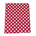 HDE Rotating iPad Case Magnetic Folding Leather Cover Folio Flip Stand for Apple iPad 2 iPad 3 iPad 4 (Red & White Polka Dot)