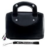 Melrose Leather case with Handle for Amazon Kindle DX + Includes a 4-inch Determination Hand Strap (Accessory Pack is Also Compatible with New Kindle DX Wireless Reading Device 9.7" Display Latest Generation)