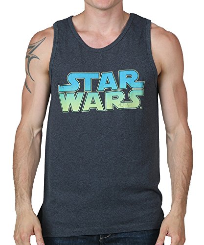 Star Wars Men's Simple Tank T-Shirt, Navy Heather, X-Large