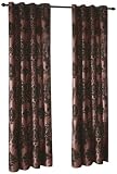 Stylish Window Regal Velvet Grommeted Window Curtain, 52 by 96-Inch, Burgundy