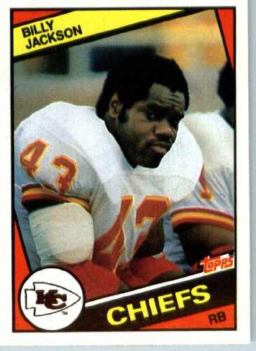 1984 Topps # 91 Billy Jackson Kansas City Chiefs Football Card - Shipped In Protective Screwdown Display Case!