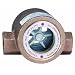 Dwyer MIDWEST Series SFI-350 Sight Flow Indicator, Double Window, Bronze Body, without Moving Indicator