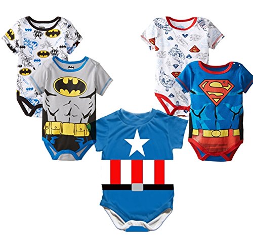 Stylesilove Super Heroes Baby Boy Costume Jumsuit