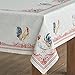 Maison d' Hermine Table Cloth Rectangle Table 100% Cotton 60 x 108 Inches Tablecloth Reusable Decorative Everyday Use for Dining Room, Farmhouse, Home Party, Festive & Wedding Spring Summer - Campagne