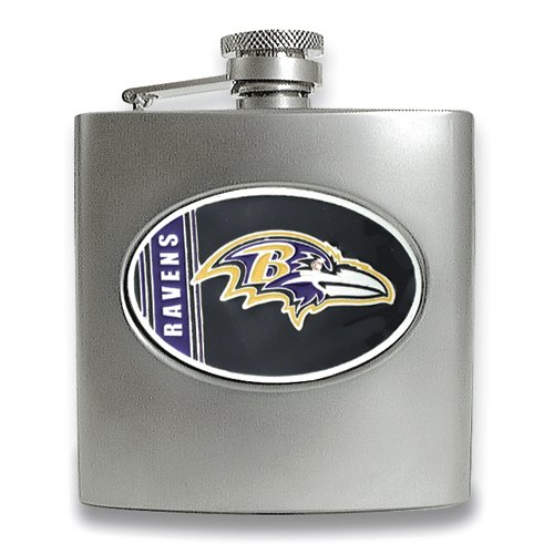 Baltimore Ravens Stainless Steel Hip Flask