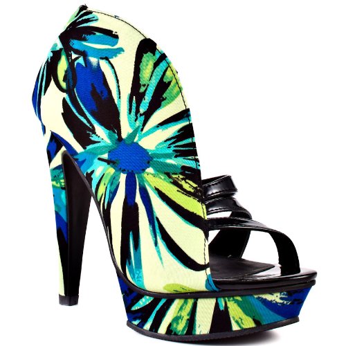 Women's Shoe Taft - Lime Floral by Michael Antonio