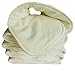 Babygoal Baby Cloth Diaper Inserts,4 Layers Rayon from Bamboo Liners, 6pcs Reusable Inserts