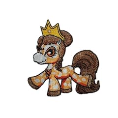 Filly Princess Countess Magica 7,7 cm * 8,2 cm B�GELBILD AUFN�HER APPLIKATION braun orange Krone Tier Tiere Pferd Pferde Einhorn Fairy PATCH