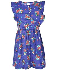 Toddler Cotton/Viscose  General Print Sleeveless  Dress With Ruffles