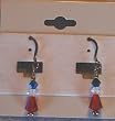 Little People - Red/White/Green Swarovski Crystal Earrings