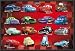 Cars Charactors Cast Disney Poster Dry Mounted Wood Framed, 24x36.