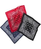 Joe Browns Mens Bandanas Red/Navy/Black (Pk3)