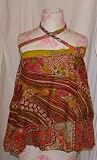 Kariza Authentic Indian Vintage Beautiful Skirt #M22 Mini A-viva Beauty