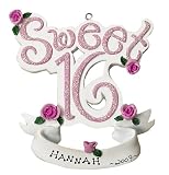 Sweet 16 (Sixteen) Personalized Ornament ~ Gift ~ Decor