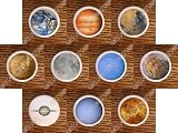 SET 10 PLANETS SOLAR SYSTEM SPACE DRAWER PULLS KNOBS