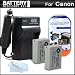 2 Pack Battery And Charger Kit For Canon PowerShot SX40 HS SX40HS G1 X G1X Digital Camera Includes 2 Extended Replacement (1200Mah) NB-10L Batteries + AC/DC Travel Charger + LCD Screen Protectors + MicroFiber Cleaning Cloth