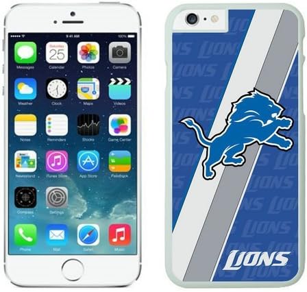 Customizable Detroit Lions Iphone 6 Plus 5.5 Inches Case Retro Design White Cover