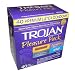 Trojan Pleasure Pack 40 Premium Latex Condoms - Ecstasy, Sensations, Ultra Thin, and ENZ Lubricated - Awesome Assortment