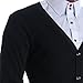 FLATSEVEN Mens Slim Fit Stylish Button up Cardigan