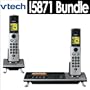 Vtech I5871 5.8 GHz Cordless Telephone Bundle With Additional Vtech I5808 Full Color Accessory Handset with Picture Caller ID