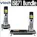 Vtech I5871 5.8 GHz Cordless Telephone Bundle With Additional Vtech I5808 Full Color Accessory Handset with Picture Caller ID