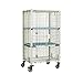 Metro MQSEC55VE MetroMax Q Heavy Gauge Open Wire Mobile Security Storage System with Microban Antimicrobial, 52-3/4" Length x 27-13/16" Width x 67-13/16" Height