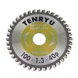 金属サイディングチップソー 100×1.3mm×40P/丸ノコ/替刃【TENRYU】