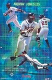 ANDRUW JONES BRAVES POSTER GAME DODGERS NEW RARE 3472