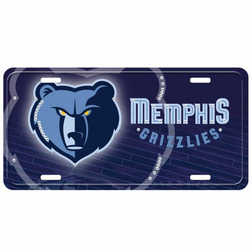 Littlearth Memphis Grizzlies Street Flair License Plate