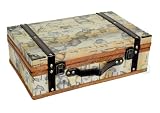 Old World Map Suitcase