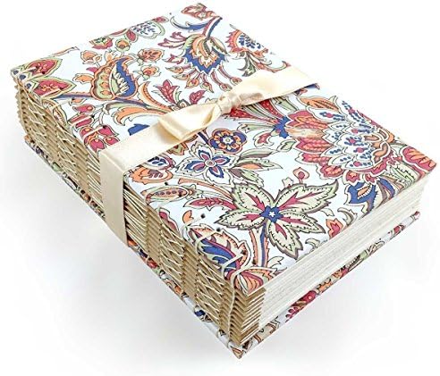 Blank Book / Writing Journal with Jacobean Floral Print