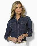 Lauren Jeans Co. Shirt, Nadelle Long Sleeve with Pockets