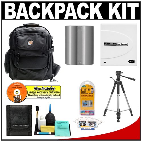 Image of Aktiv Pak AP400 Professional All Weather Multi PurposeCamera & Photo/ Computer Laptop Backpack with EN-EL3e Battery + Tripod + Accessory Kit for Nikon D700, D300s, D300, D200, D100, D90, D80, D70, D70s & D50 Digital SLR Cameras