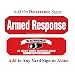 511qJv JLkL. AA75  SECURITY SIGN   #102 Security Burglar Alarm System Warning Sign on 36 Stake #102YS